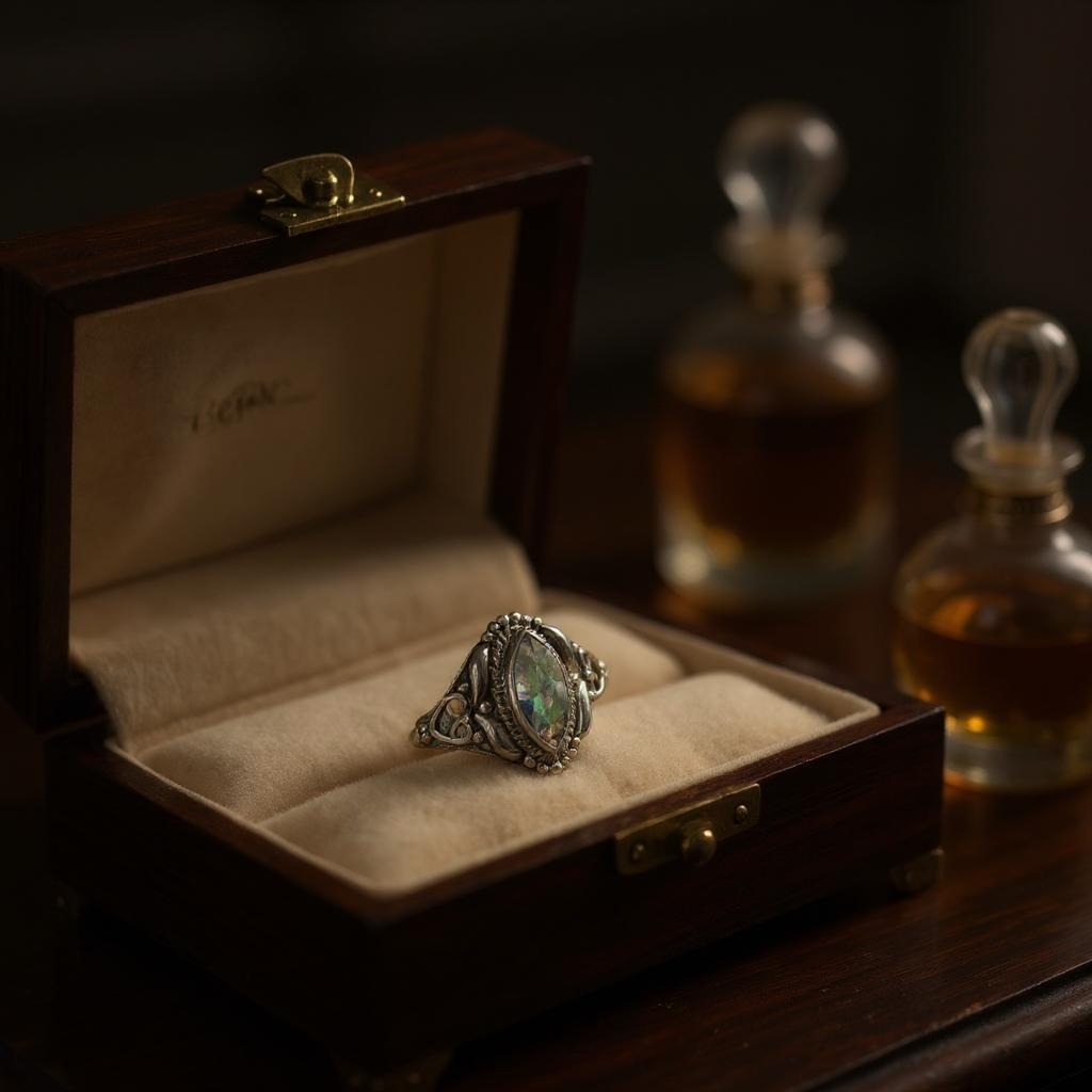 Anillo Lilith – Plata 925 & Topacio Místico - Joyas Velardi