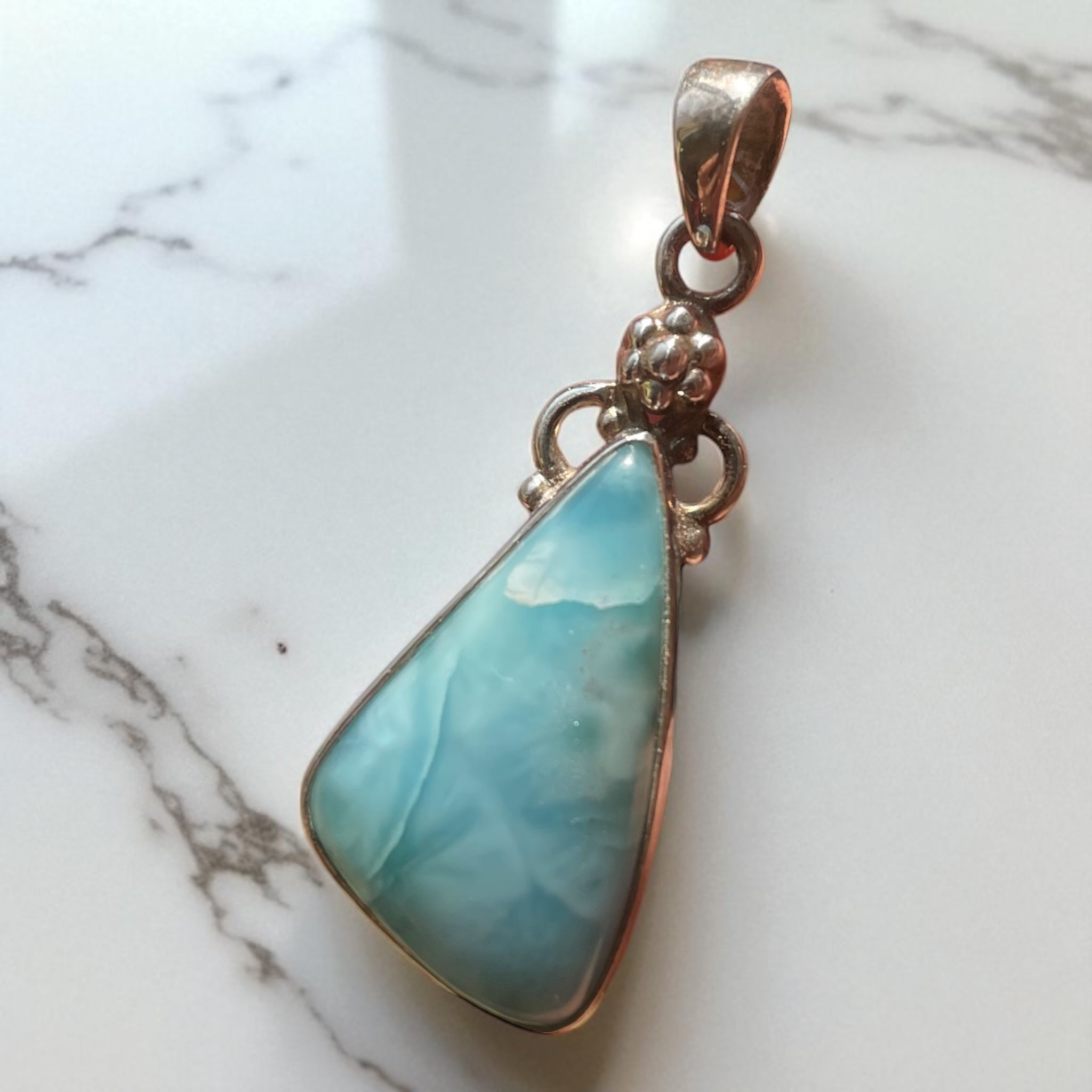 Colgante de Larimar Plata 925 - Ocealis