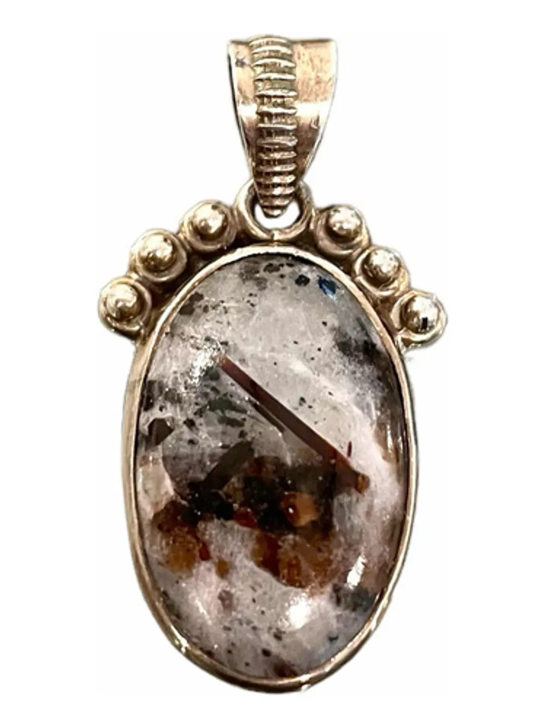 Colgante De Astrofilita De Rusia En Plata - Joyas Velardi