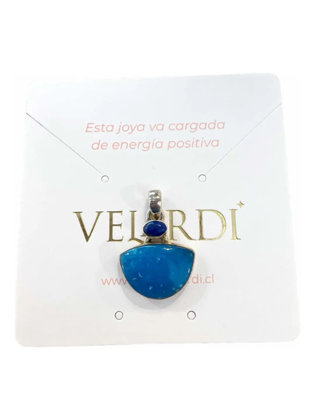 Colgante Dé Smithsonita Y Lapislázuli De Afganistán - Joyas Velardi