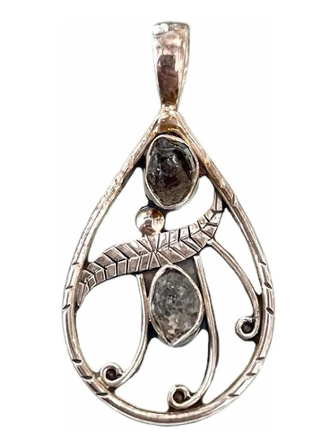 Colgante Con Diamante Herkimer En Plata 925 - Joyas Velardi