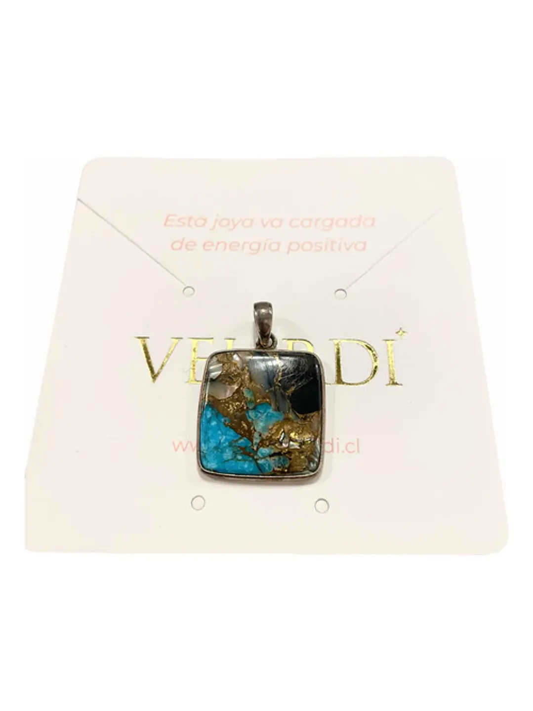 Colgante Turquesa azul de Arizona Plata 925 - Joyas Velardi