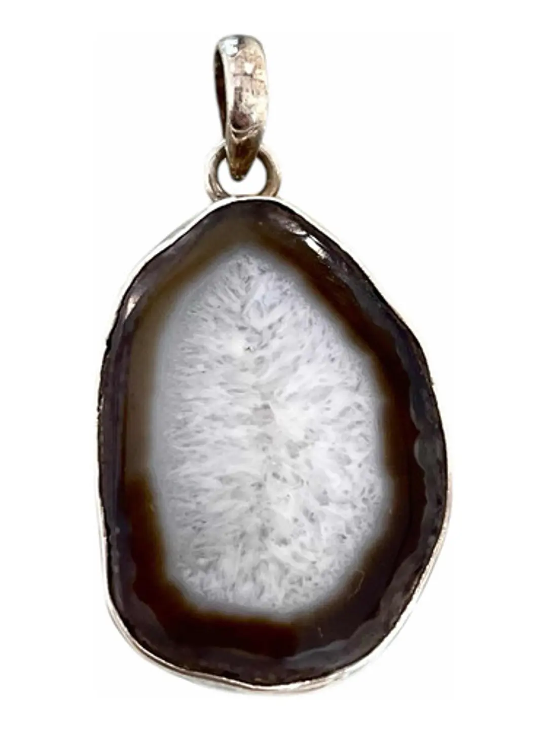 Colgante De Drusa De Botswana En Plata 925 - Joyas Velardi