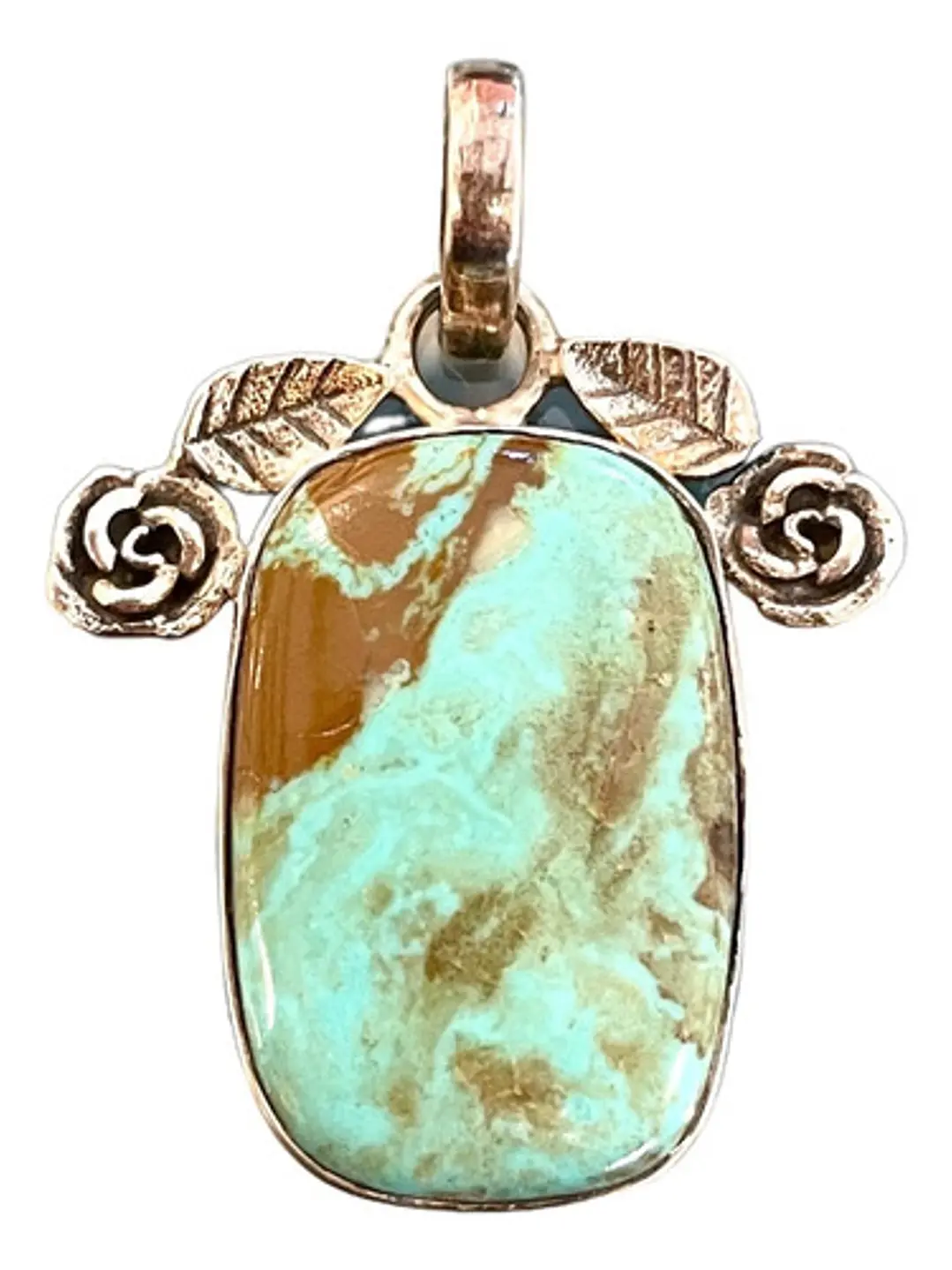 Colgante Turquesa Nevada Azteca Plata 925 - Joyas Velardi