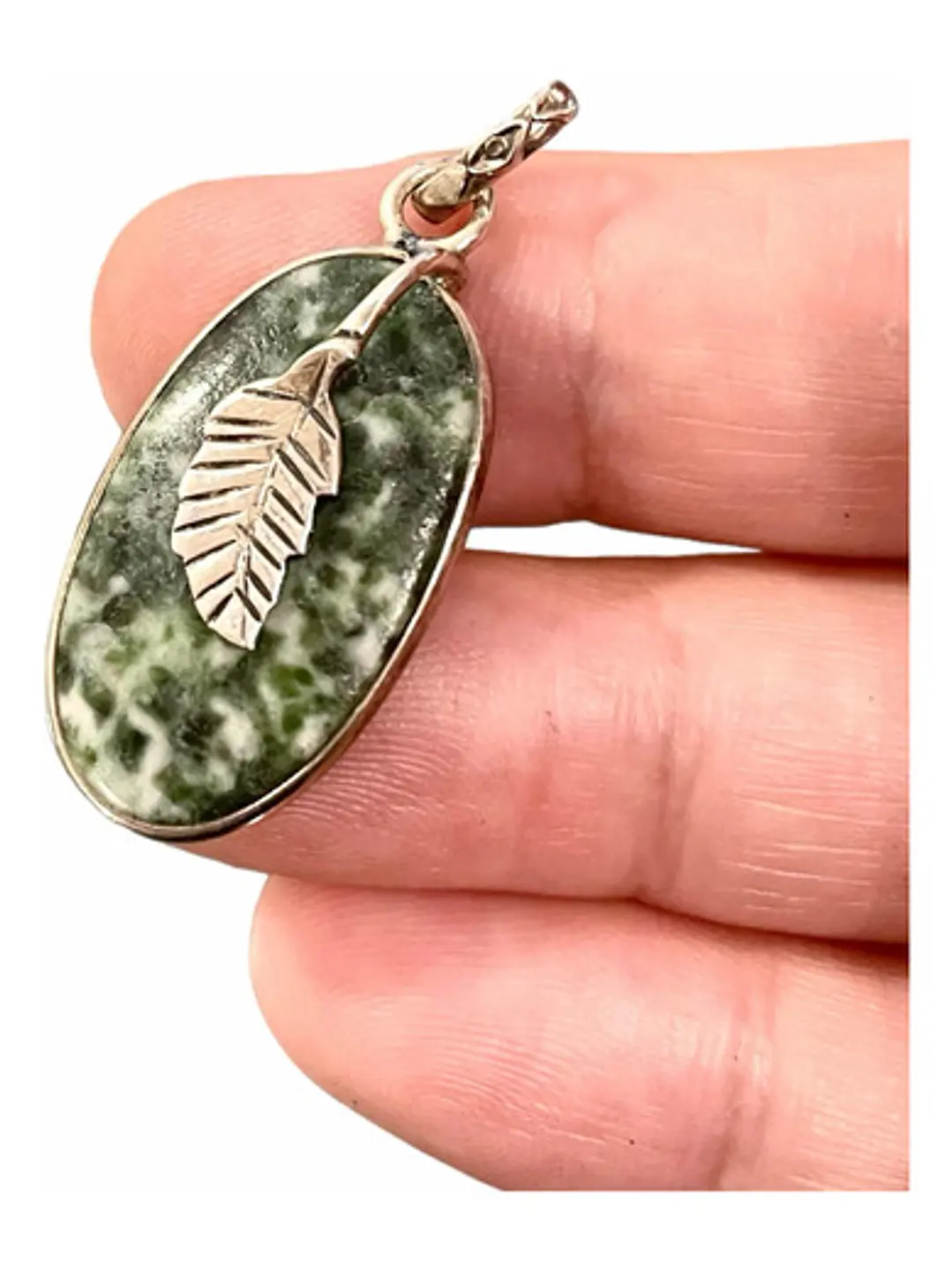 Colgante De Dioptasa En Plata - Joyas Velardi