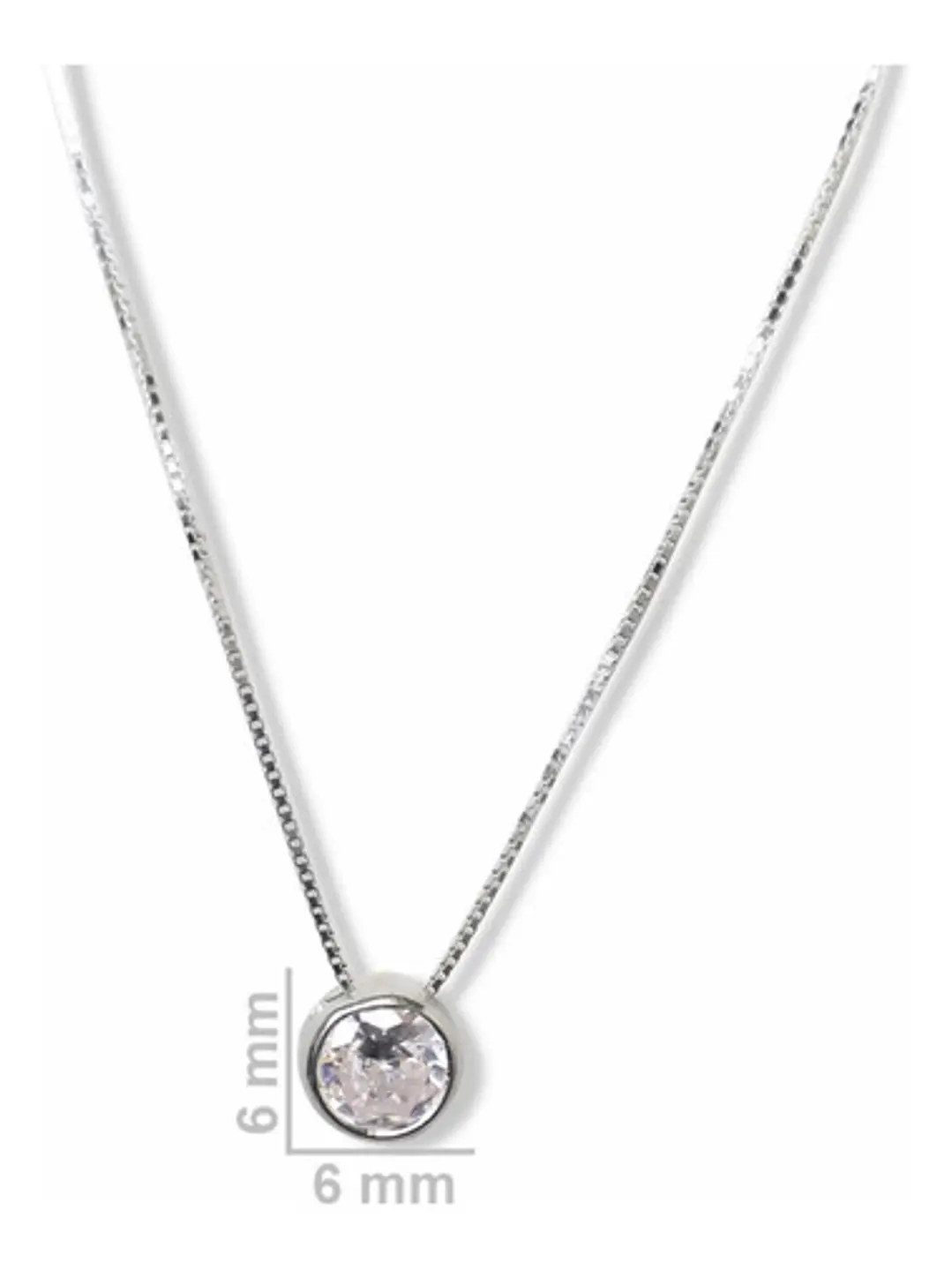 Collar Punto De Luz Swarovski Plata 925 - Made In France - Joyas Velardi