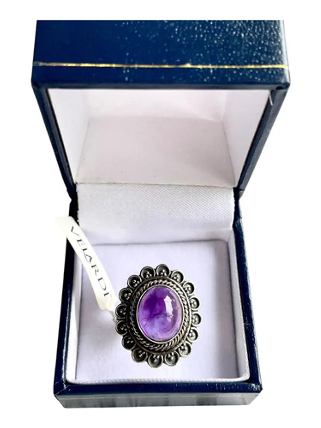 Anillo Amatista De África Plata 925 Velardi Diseño De Autor - Joyas Velardi