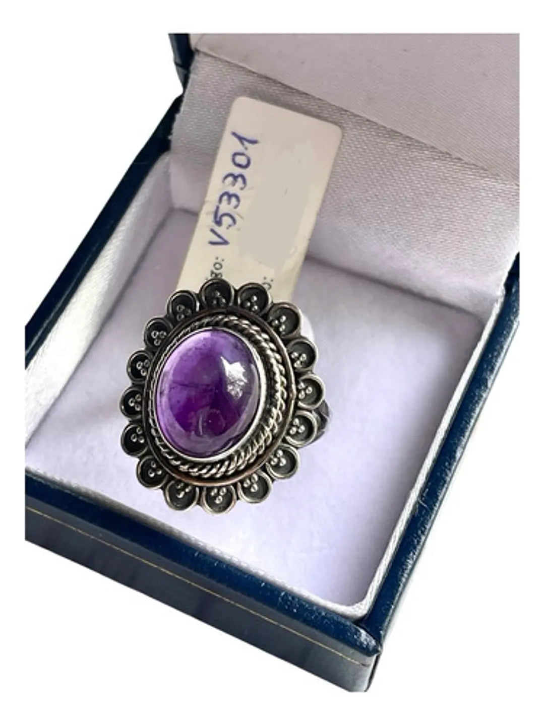 Anillo Amatista De África Plata 925 Velardi Diseño De Autor - Joyas Velardi