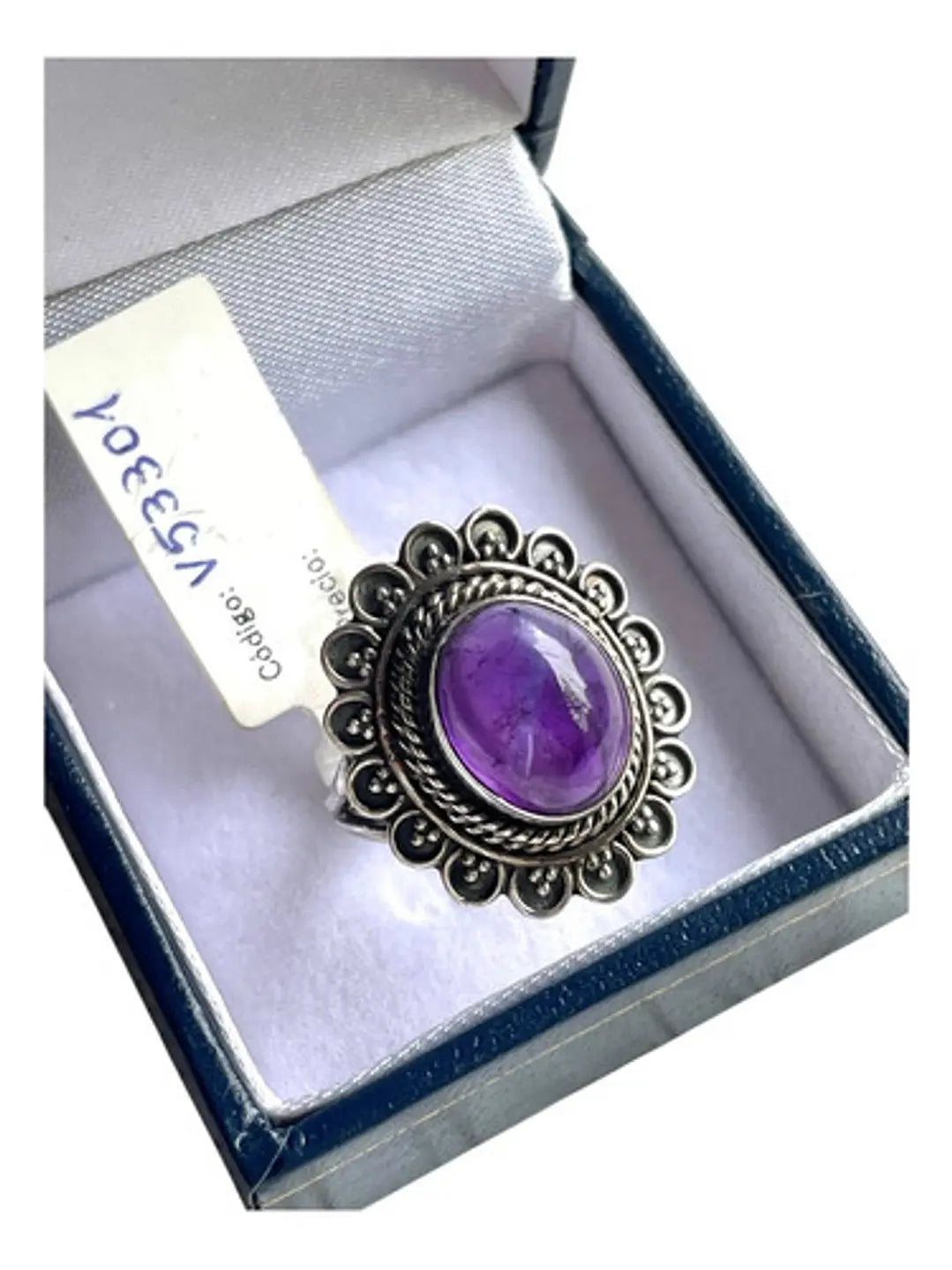 Anillo Amatista De África Plata 925 Velardi Diseño De Autor - Joyas Velardi