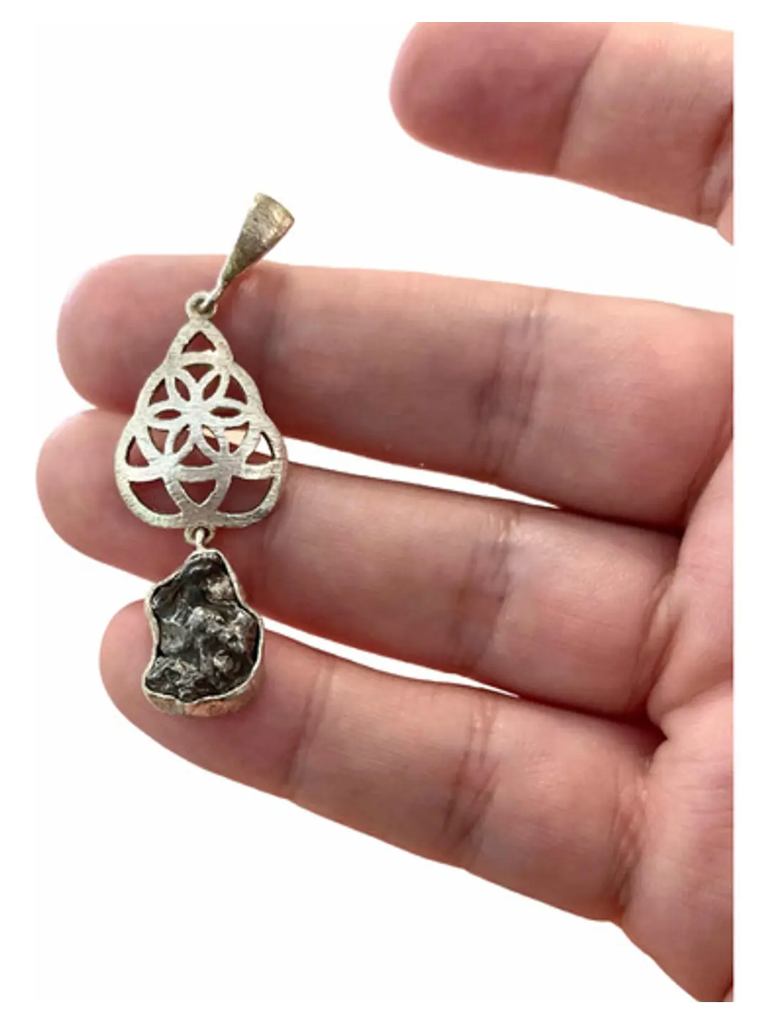 Colgante De meteorito Plata 925 - Joyas Velardi