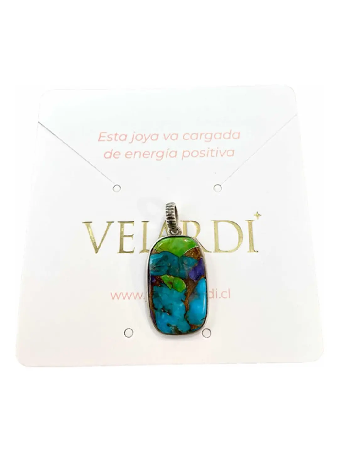 Colgante Turquesa De Arizona Plata 925 - Joyas Velardi