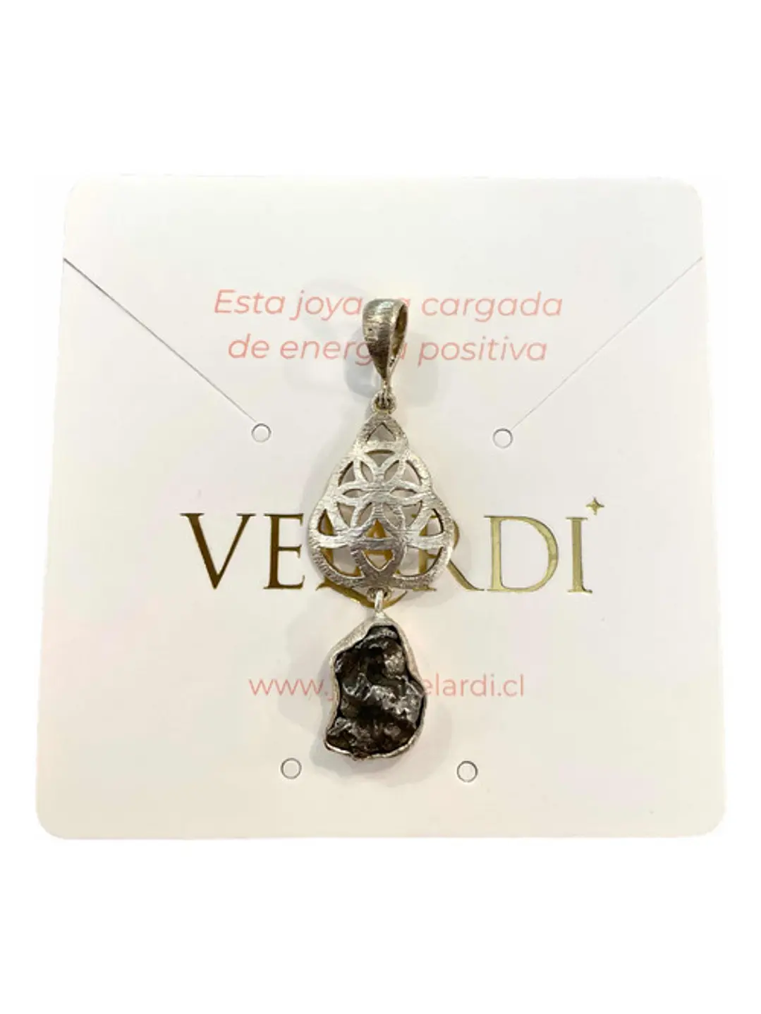 Colgante De meteorito Plata 925 - Joyas Velardi