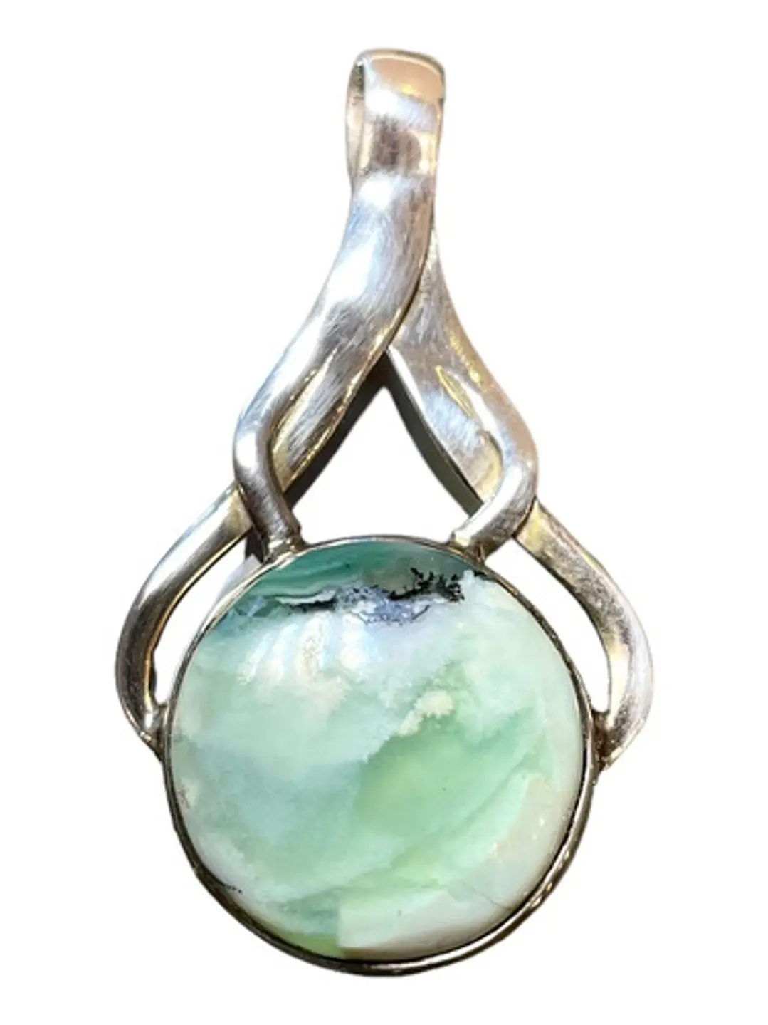 Colgante De Aquaprase De África En Plata - Joyas Velardi