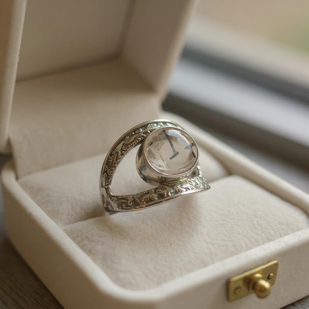 Anillo Akaris - Turmalina negra en cuarzo Plata 925