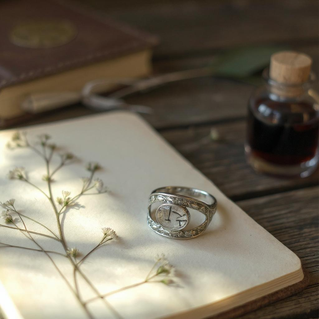 Anillo Akaris - Turmalina negra en cuarzo Plata 925