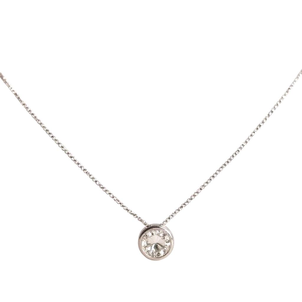 Collar Punto De Luz Swarovski Plata 925 - Made In France - Joyas Velardi