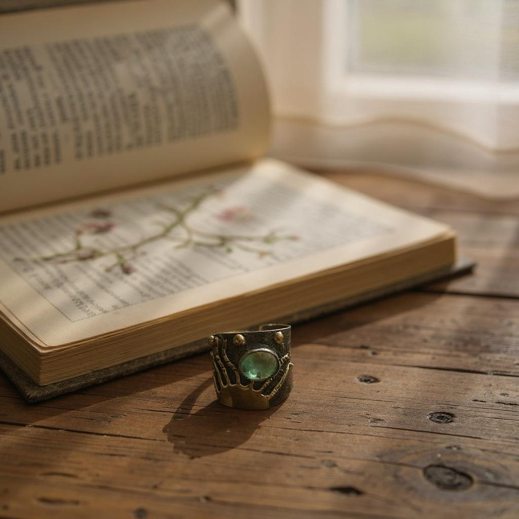 Anillo Nemain – Jade Nefrita Canadiense Plata y Oro - Joyas Velardi