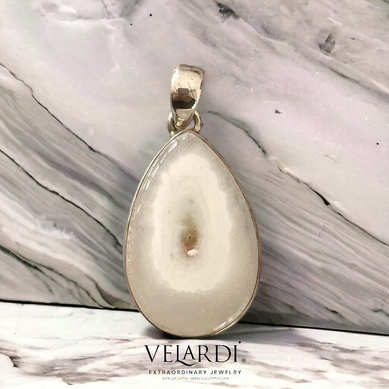 Colgante de Curazo Solar Gota Grande Plata 925 - Joyas Velardi