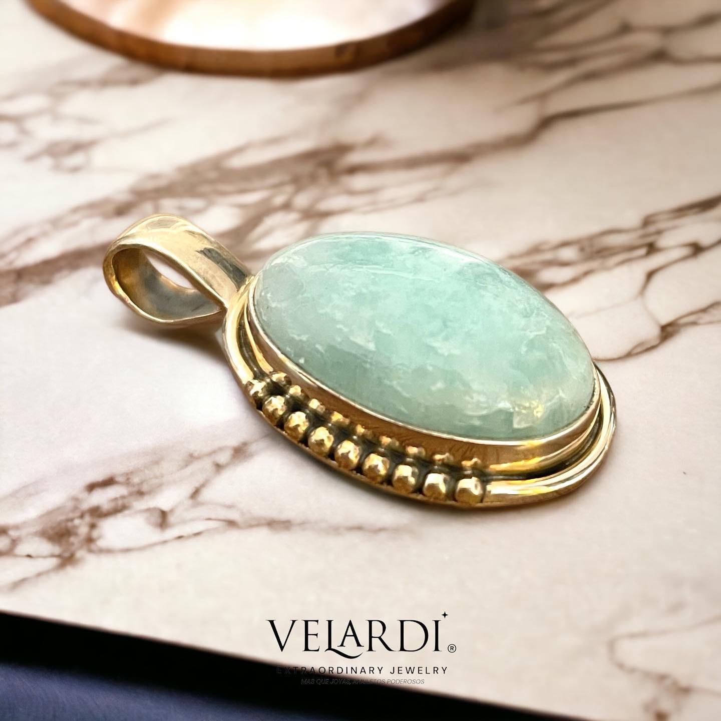Colgante Thalassa – Amazonita Paraíba en Plata 925 - Joyas Velardi
