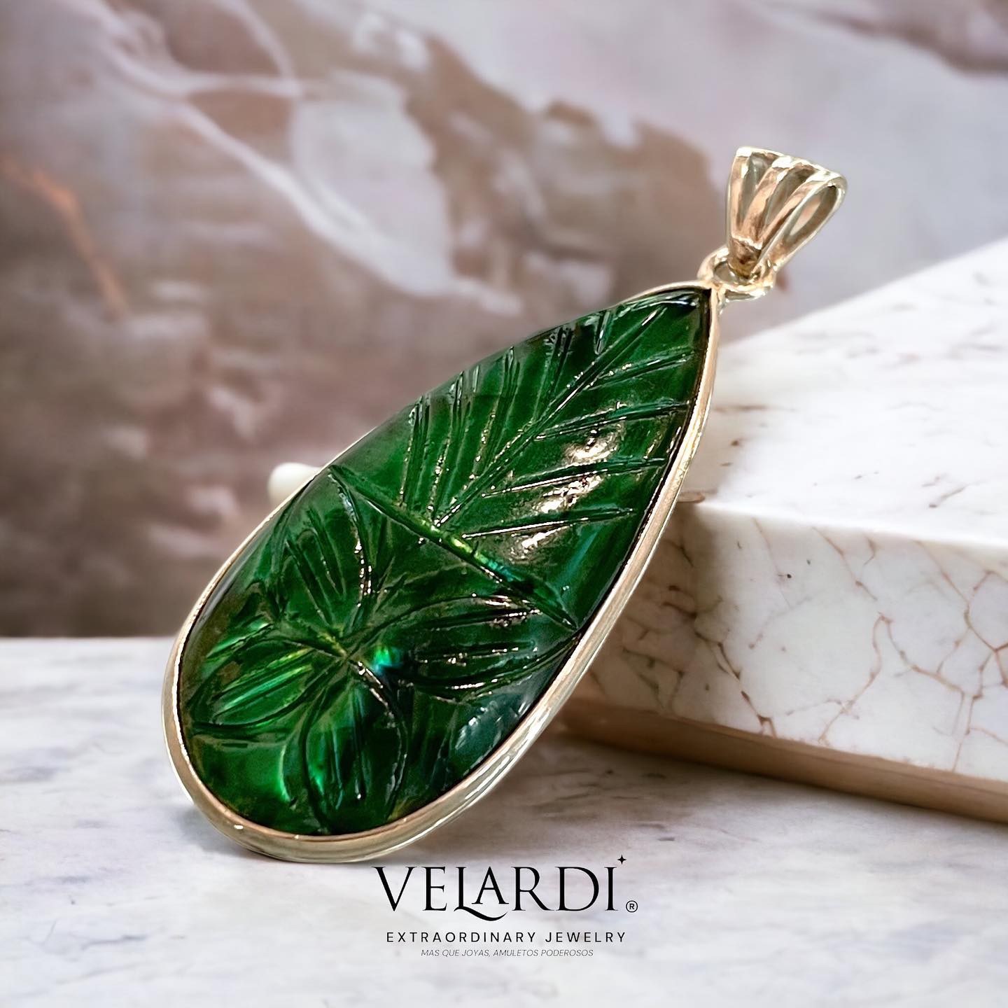 Colgante de labradorita verde Plata 925 - Joyas Velardi