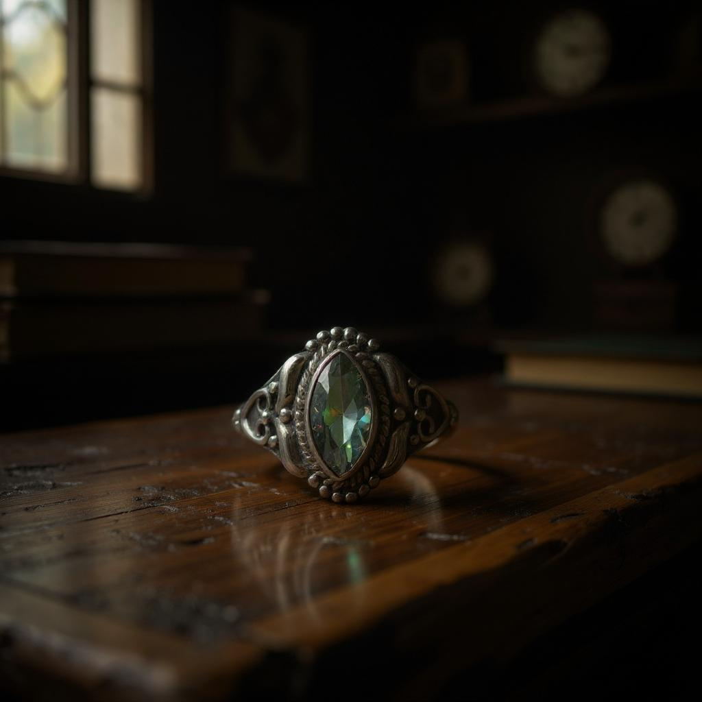 Anillo Lilith – Plata 925 & Topacio Místico - Joyas Velardi