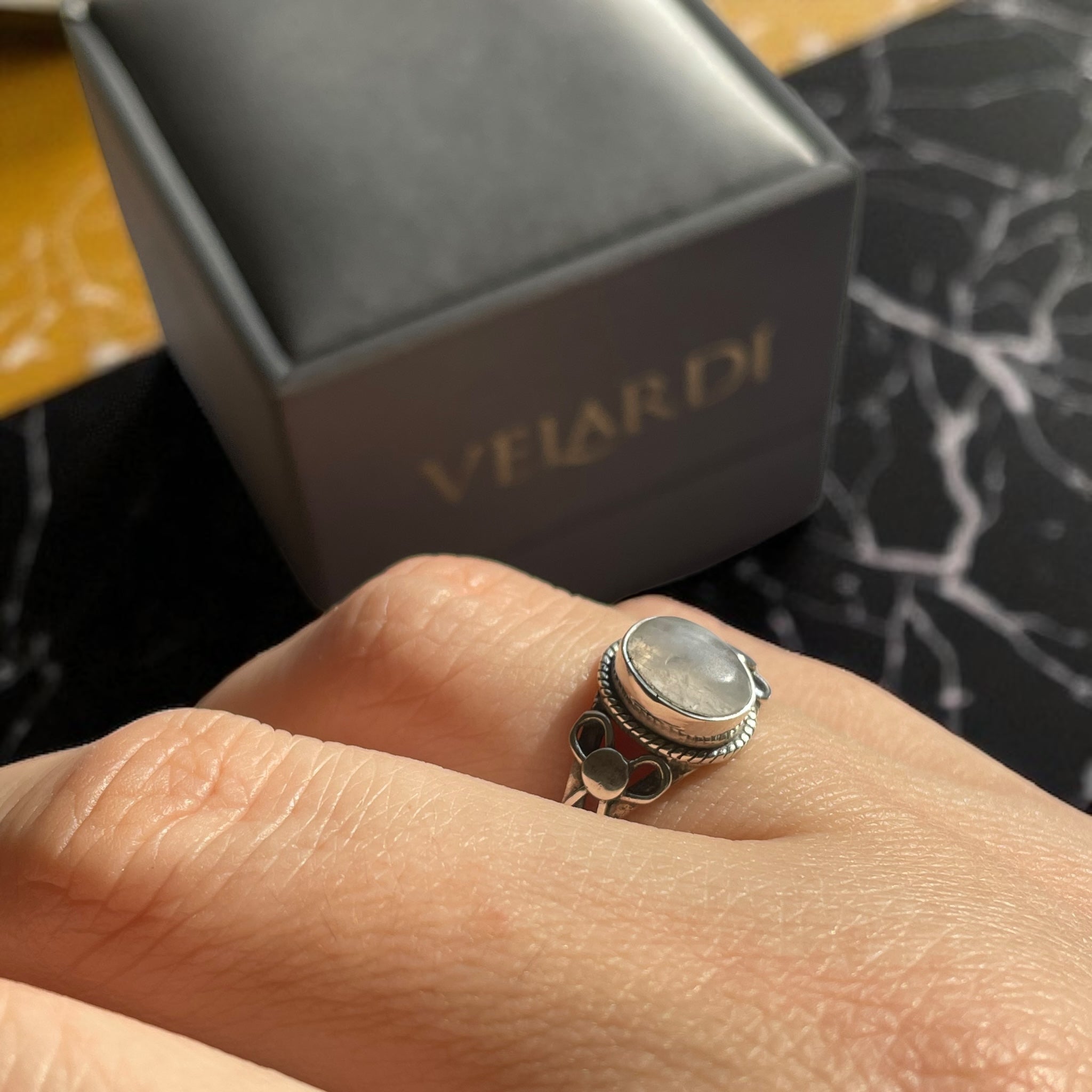 Anillo Cuarzo Blanco Plata 925 - Alariel