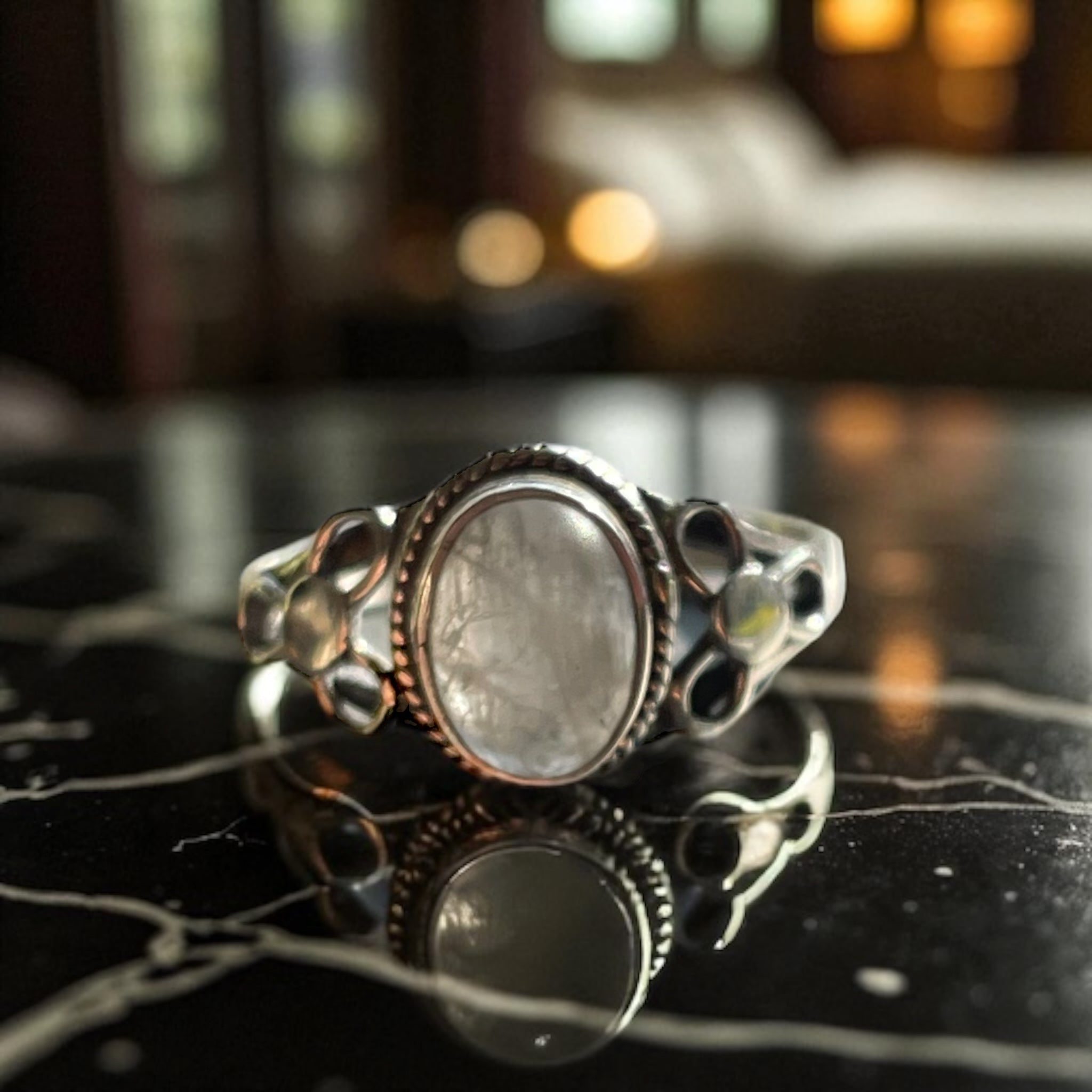 Anillo Cuarzo Blanco Plata 925 - Alariel