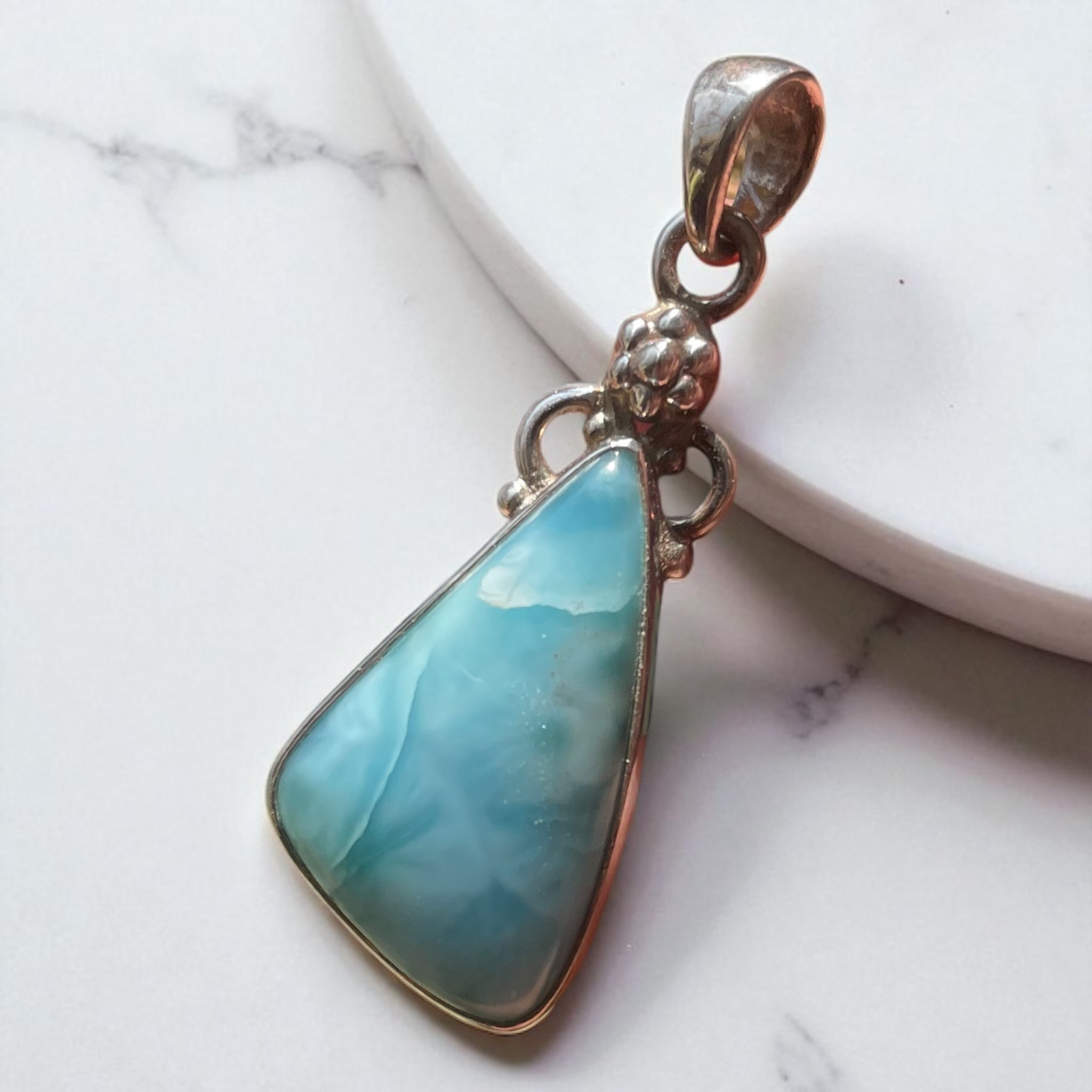 Colgante de Larimar Plata 925 - Ocealis