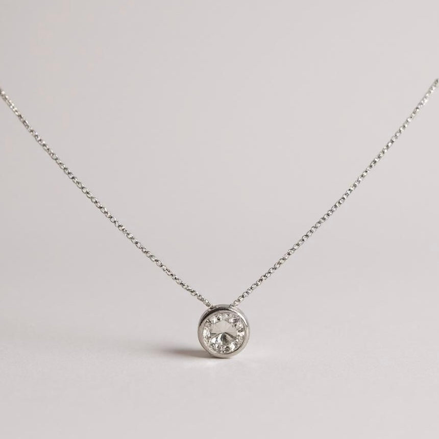 Collar Punto De Luz Swarovski Plata 925 - Made In France - Joyas Velardi