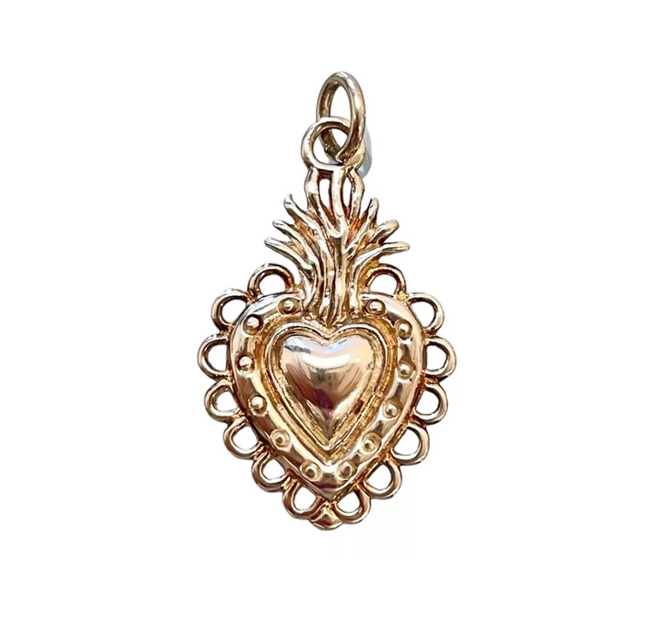 Colgante Corazon Detente en Plata 925