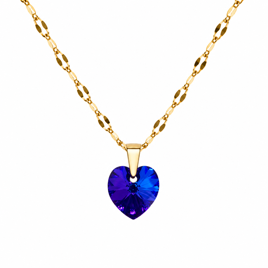 Collar corazon cristal austriaco 10mm