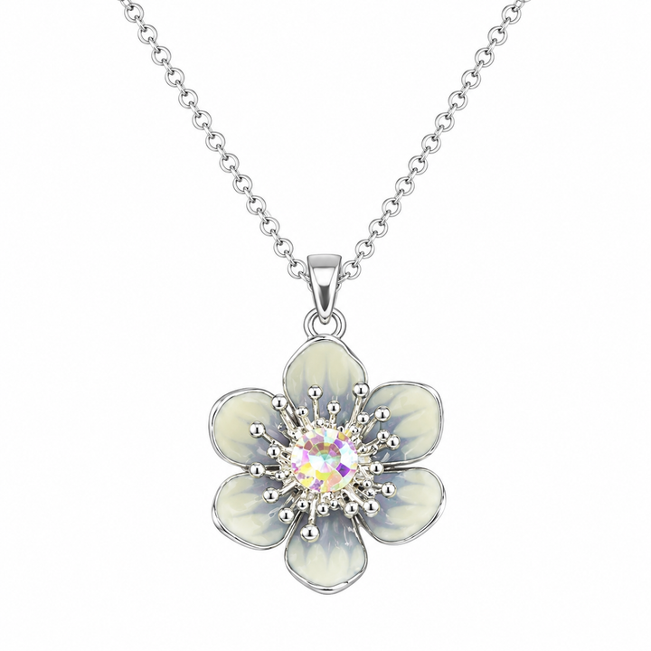 Collar flor cristal austriaco