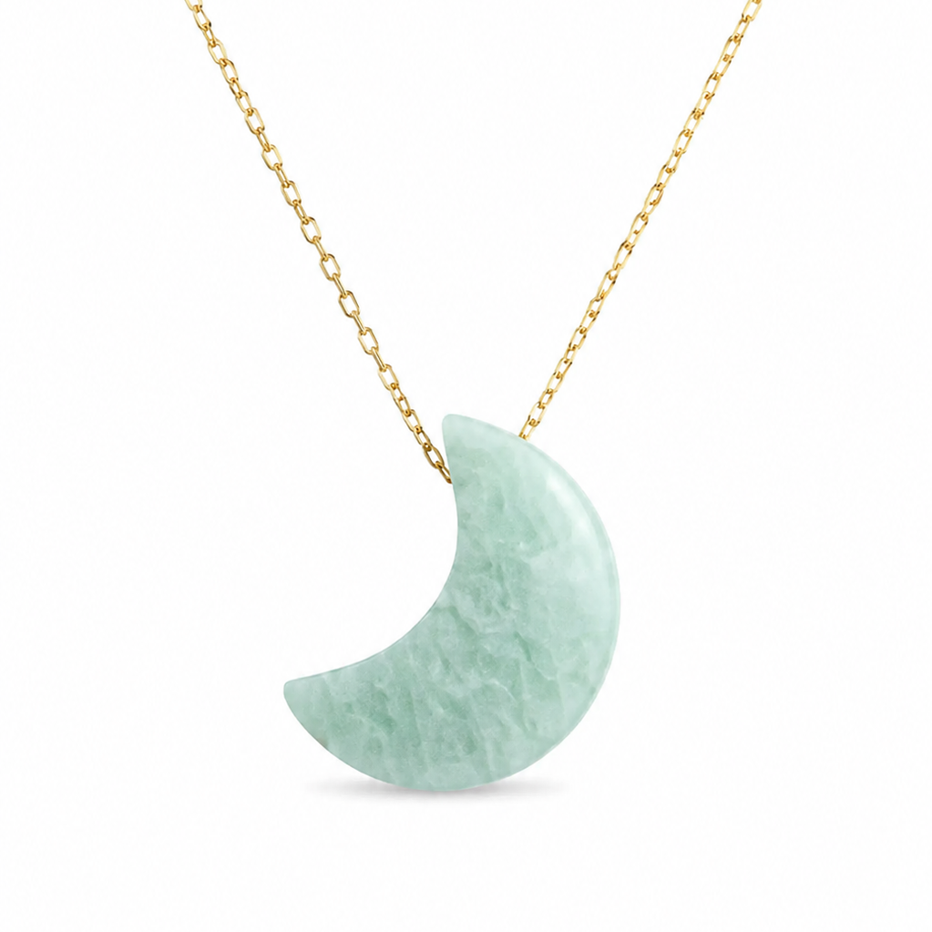 Collar media luna de Amazonita Velardi