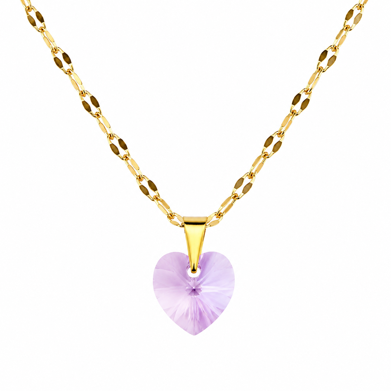 Collar corazon cristal austriaco 10mm