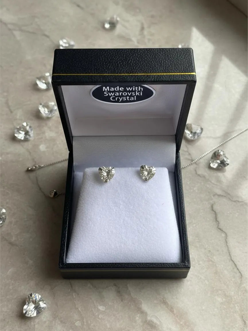 Aros Punto de Luz Corazon Plata 925