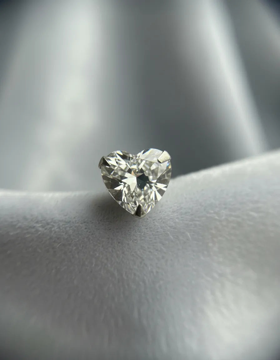 Aros Punto de Luz Corazon Plata 925