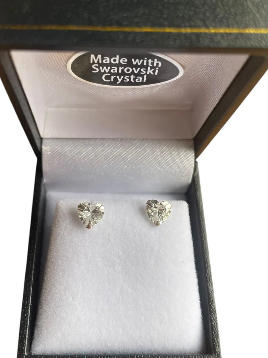 Aros Punto de Luz Corazon Plata 925