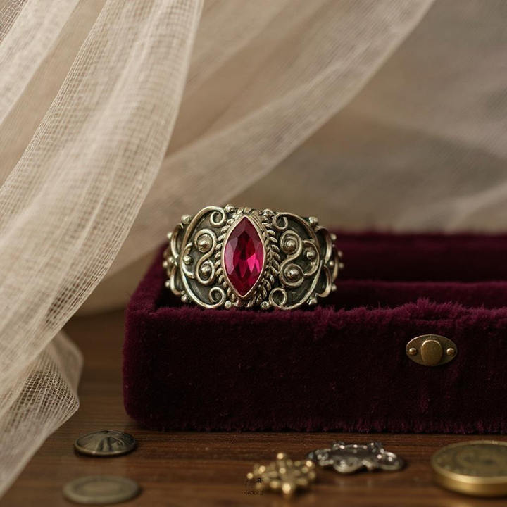Aphros — Anillo de Rubelita Rosa Natural en Plata 925