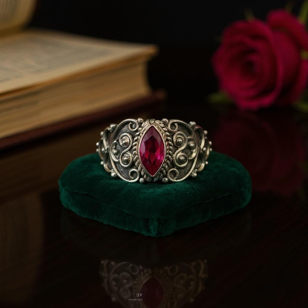 Aphros — Anillo de Rubelita Rosa Natural en Plata 925 - Joyas Velardi