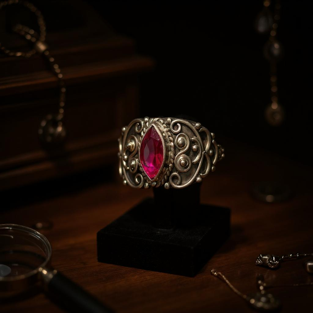 Aphros — Anillo de Rubelita Rosa Natural en Plata 925 - Joyas Velardi