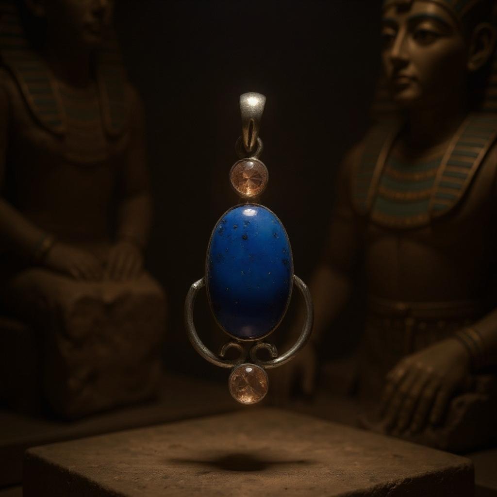 Colgante “Anaraë Lapislázuli y Morganita Plata 925 - Joyas Velardi