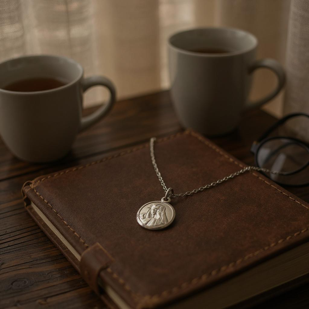 Medalla Virgen Maria Plata 925