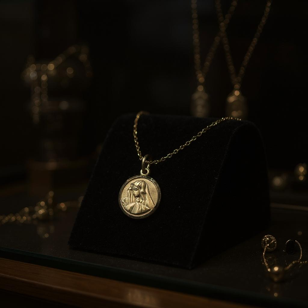 Medalla Virgen Maria Plata 925