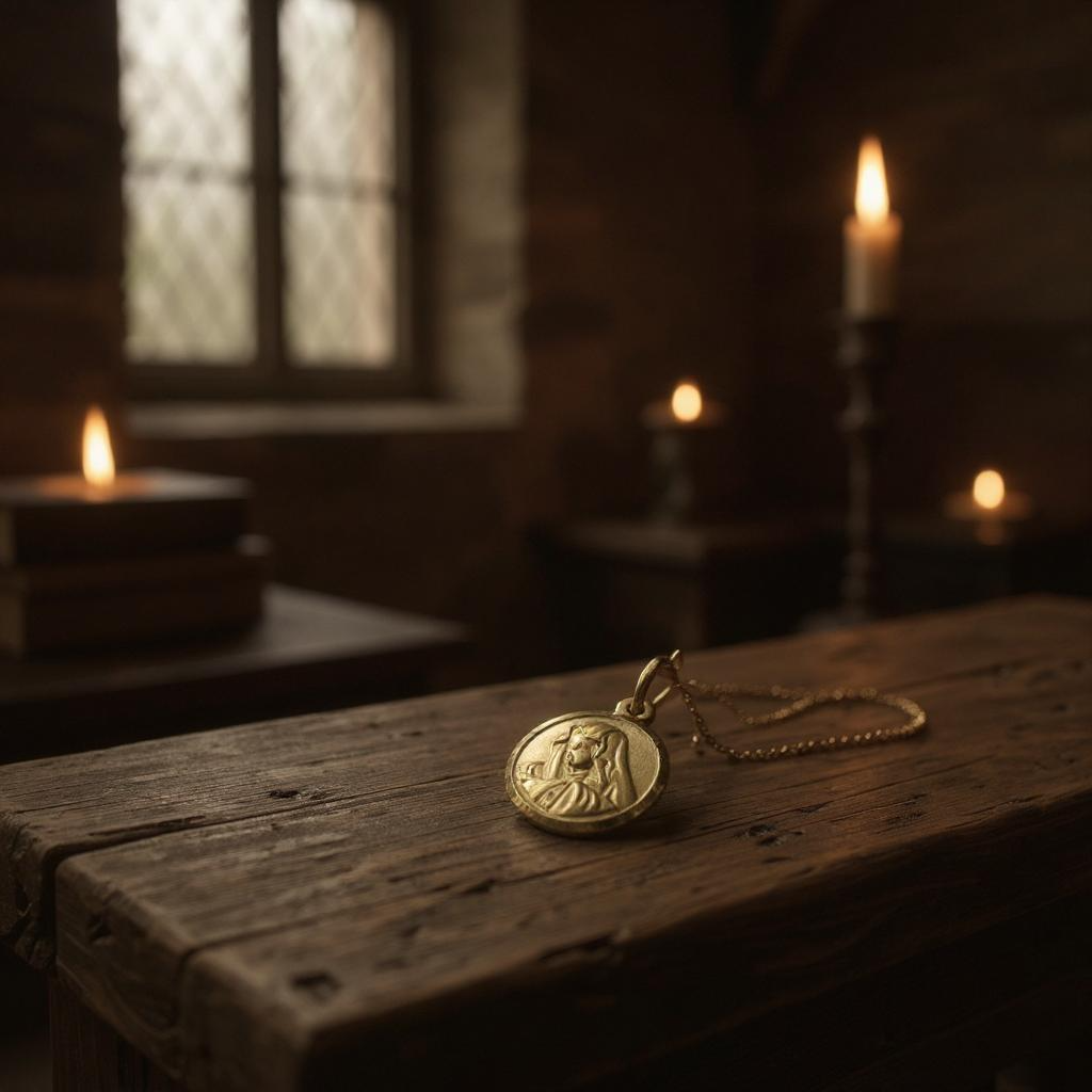 Medalla Virgen Maria Plata 925