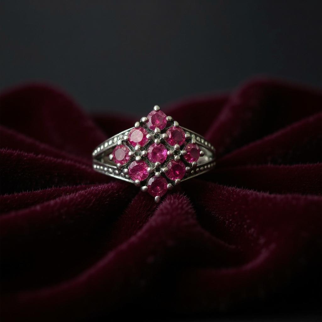 Aeloria - Anillo Rubelita Rosa y Plata 925