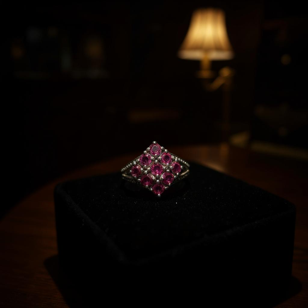 Aeloria - Anillo Rubelita Rosa y Plata 925