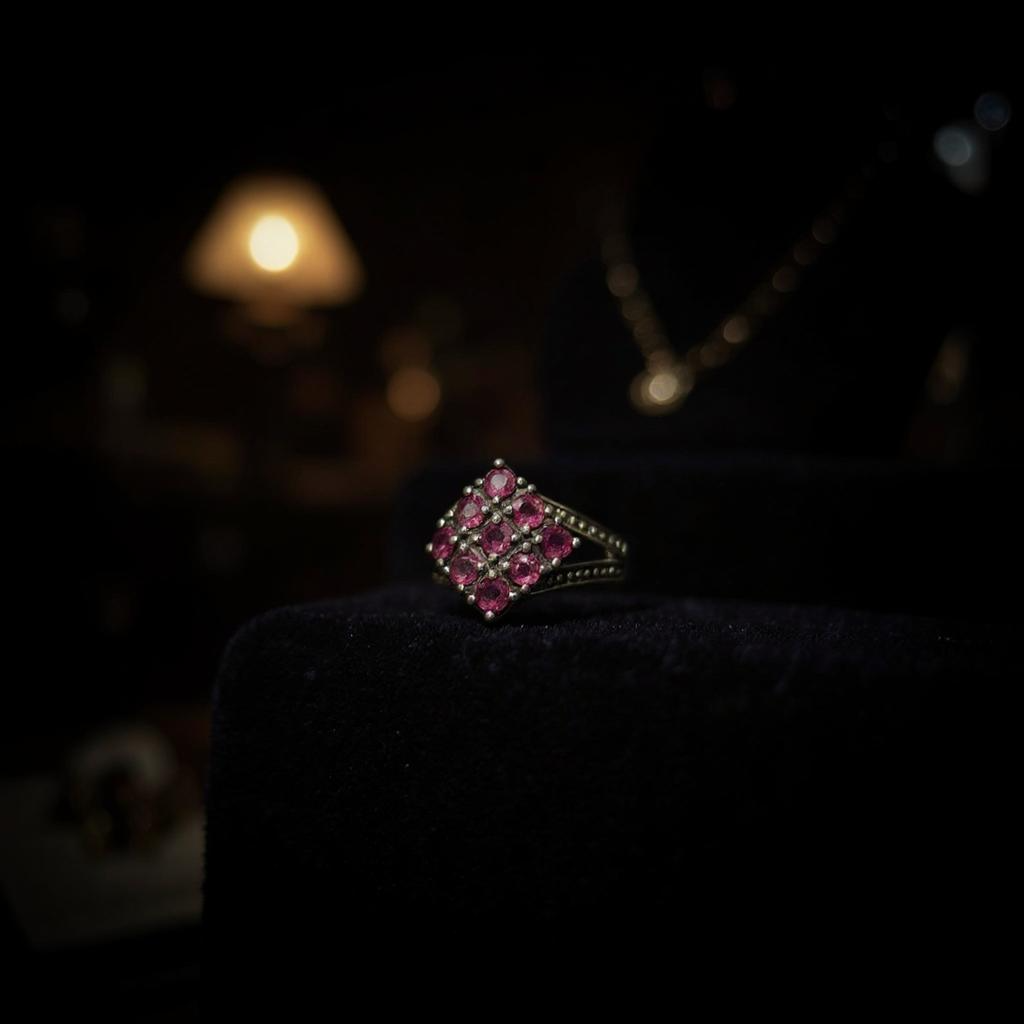 Aeloria - Anillo Rubelita Rosa y Plata 925