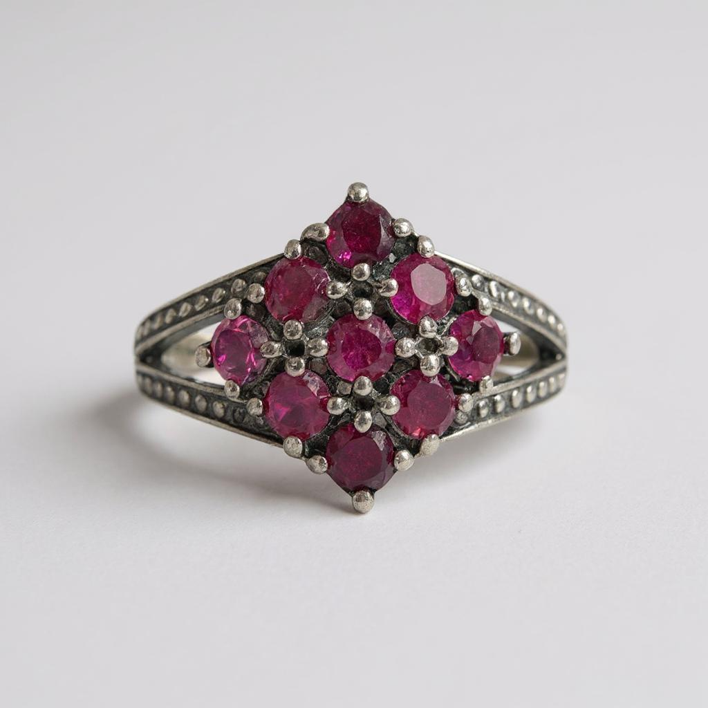 Aeloria - Anillo Rubelita Rosa y Plata 925