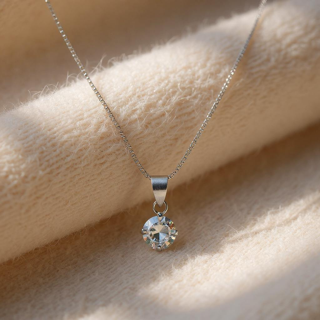 Collar punto de Luz Clair de Lune Circon Plata 925