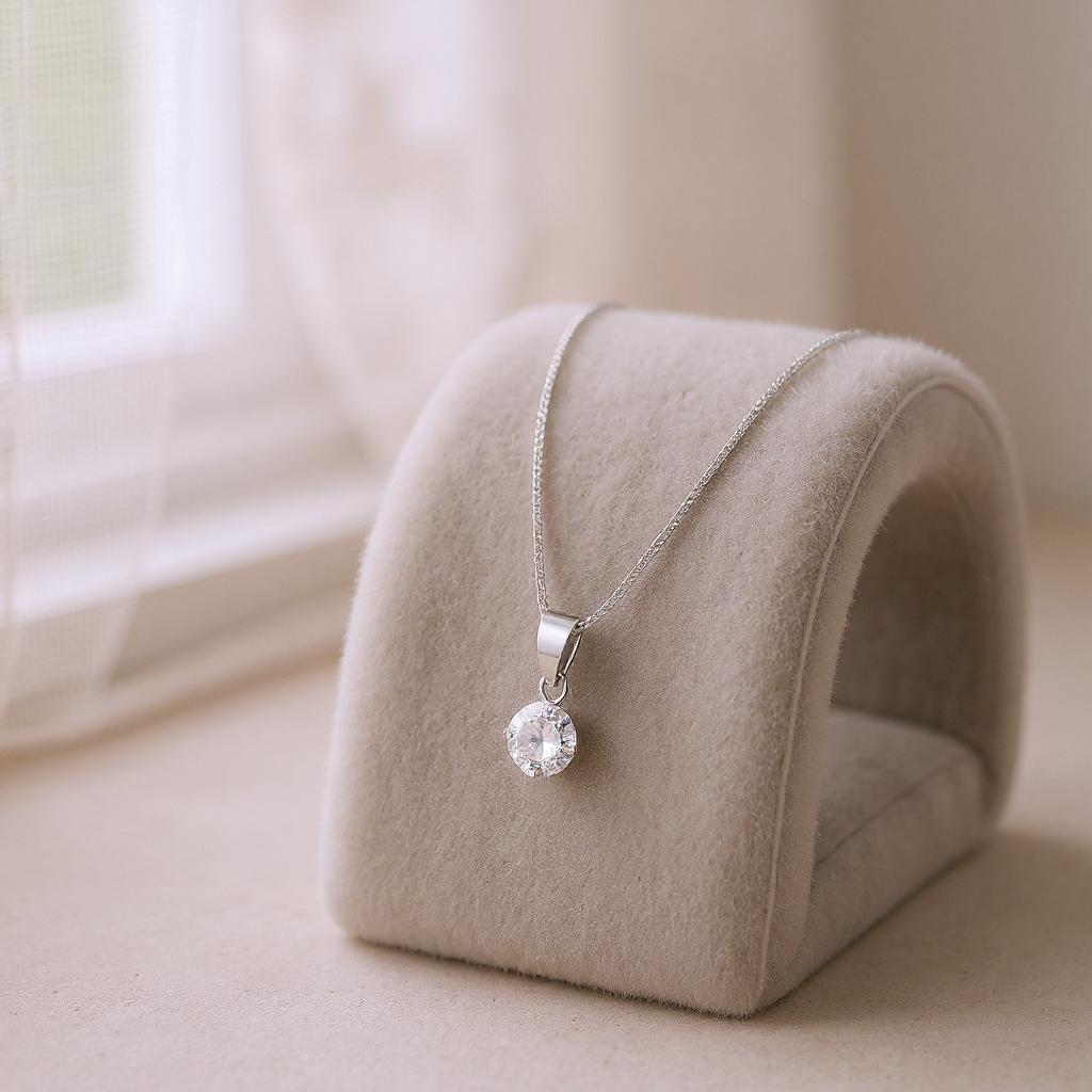 Collar punto de Luz Clair de Lune Circon Plata 925